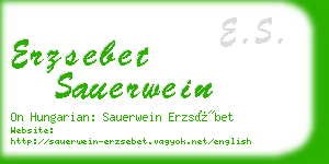 erzsebet sauerwein business card